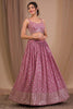 Glamorous Pink Sequins Georgette Engagement Wear Lehenga Choli