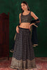 Adorable Blue Sequins Georgette Party Wear Lehenga Choli With Dupatta