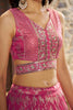Precious Peach Zari Work Engagement Wear Lehenga Choli With Dupatta