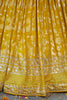 Amazing Yellow Thread Embroidery Silk Festival Wear Lehenga Choli