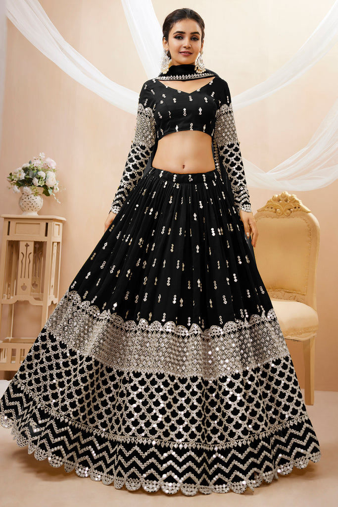Accolade Blue Bridal Reception Designer Lehenga In Raw Silk SFARY10831 –  Siya Fashions