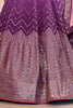 Outstanding Purple Sequins Chinon Festival Wear Lehenga Choli