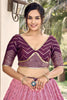 Outstanding Purple Sequins Chinon Festival Wear Lehenga Choli