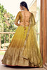 Wonderful Yellow Sequins Chinon Haldi Wear Lehenga Choli