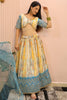 Outstanding White & Blue Shibori Printed Chinon Lehenga Choli
