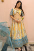 Outstanding White & Blue Shibori Printed Chinon Lehenga Choli