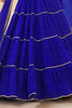 Beautiful Blue Leheriya Printed Georgette Traditional Lehenga Choli