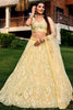 Adorable Yellow Sequins Net Haldi Wear Lehenga Choli With Dupatta