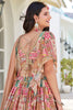 Amazing Beige Digital Printed Chinon Lehenga Choli With Dupatta