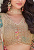 Amazing Beige Digital Printed Chinon Lehenga Choli With Dupatta