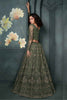 Wonderful Green Embroidered Net Bridesmaid Lehenga Choli With Dupatta