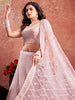 Dazzling Baby Pink Sequins Work Net Bridal Wear Lehenga Choli