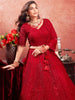 Precious Red Sequins Work Net Bridal Wear Lehenga Choli