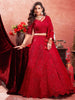 Precious Red Sequins Work Net Bridal Wear Lehenga Choli