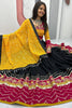 Graceful Black Thread Embroidered Festival Wear Lehenga Choli With Dupatta