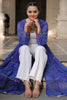 Adorable Blue Bandhani Printed Georgette Navratri Special Long Shrug