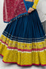 Astonishing Navy Blue Sequins Cotton Traditional Lehenga Choli With Dupatta
