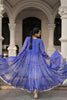 Adorable Blue Bandhani Printed Georgette Navratri Special Long Shrug