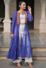 Adorable Blue Bandhani Printed Georgette Navratri Special Long Shrug