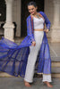Adorable Blue Bandhani Printed Georgette Navratri Special Long Shrug