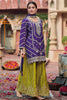 Alluring Purple Zari Work Chinon Eid Wear Palazzo Suit