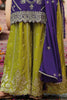 Alluring Purple Zari Work Chinon Eid Wear Palazzo Suit