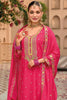 Stunning Pink Embroidered Chinon Eid Wear Palazzo Suit