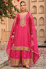 Stunning Pink Embroidered Chinon Eid Wear Palazzo Suit