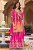 Beautiful Pink Embroidered Chinon Silk Festival Wear Palazzo Suit