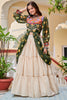 Outstanding Green Rayon Traditional Lehenga With Badhani Printed Top