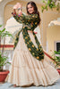 Outstanding Green Rayon Traditional Lehenga With Badhani Printed Top