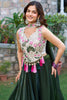 Amazing Green Floral Embroidered Silk Festival Wear Lehenga Choli