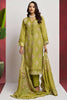 Beautiful Green Embroidered Organza Eid Special Pant Suit With Dupatta