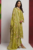 Beautiful Green Embroidered Organza Eid Special Pant Suit With Dupatta