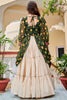 Outstanding Green Rayon Traditional Lehenga With Badhani Printed Top