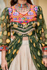Outstanding Green Rayon Traditional Lehenga With Badhani Printed Top