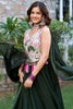 Amazing Green Floral Embroidered Silk Festival Wear Lehenga Choli