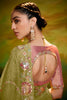 Wonderful Pista Green Heavy Border Work Organza Wedding Wear Saree