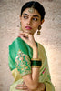 Beautiful Light Green Zari Weaving Silk Wedding Saree With Blouse