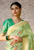 Beautiful Light Green Zari Weaving Silk Wedding Saree With Blouse