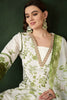 Attractive Olive Green Embroidered Silk Pant Suit With Dupatta