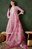 Beautiful Pink Embroidered Organza Traditional Pant Suit