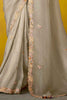 Incredible Beige Color Sequins Organza Function Wear Saree