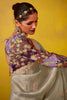 Incredible Beige Color Sequins Organza Function Wear Saree