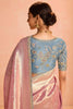 Delightful Pink Zari Weaving Silk Reception Wear Saree With Blouse