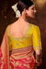 Dazzling Red Zari Weaving Silk Wedding Wear Saree With Blouse