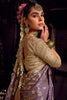 Wonderful Lavender Zari Weaving Silk Event Wear Saree With Blouse