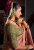 Marvelous Mauve Zari Weaving Silk Wedding Wear Saree With Blouse