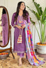 Shocking Purple Thread Embroidered Viscose Straight Suit With Dupatta