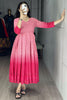 Captivating Pink Chikankari Cotton Event Wear Dress